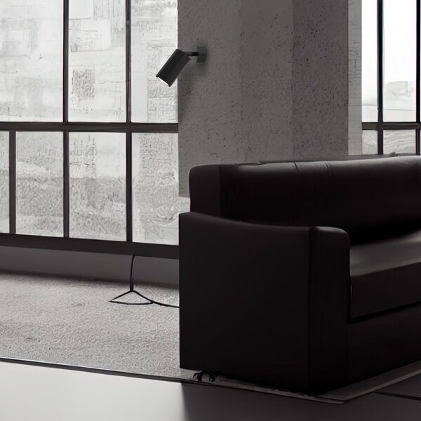 Spot de perete HUDSON 1xGU10/8W/230V negru