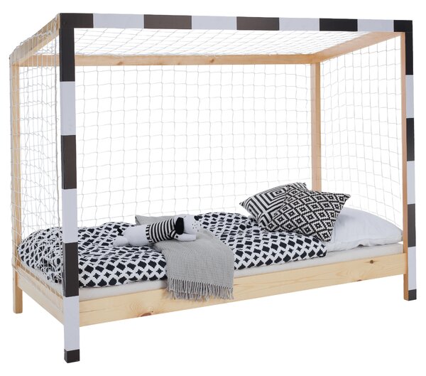 KONDELA Pat Montessori, natural/alb/negru, 90x200, FUTAL