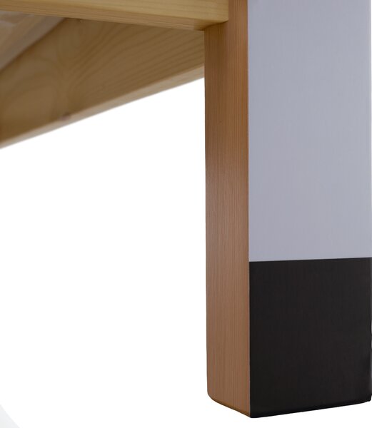 KONDELA Pat Montessori, natural/alb/negru, 90x200, FUTAL