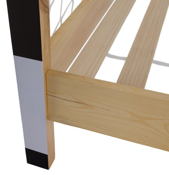 KONDELA Pat Montessori, natural/alb/negru, 90x200, FUTAL