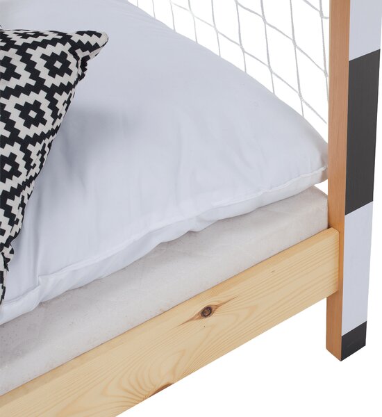 KONDELA Pat Montessori, natural/alb/negru, 90x200, FUTAL