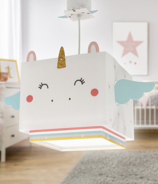 Lustră pentru copii LITTLE UNICORN 1xE27/15W/230V Dalber 64592