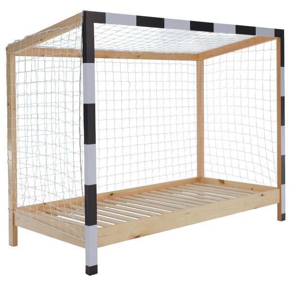 KONDELA Pat Montessori, natural/alb/negru, 90x200, FUTAL