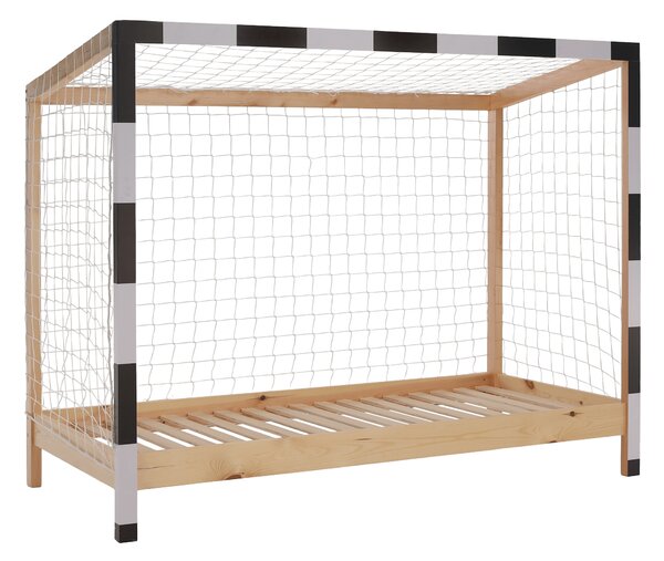 KONDELA Pat Montessori, natural/alb/negru, 90x200, FUTAL