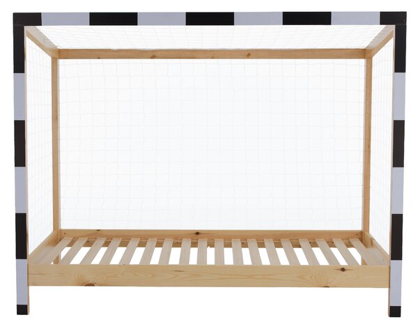 KONDELA Pat Montessori, natural/alb/negru, 90x200, FUTAL