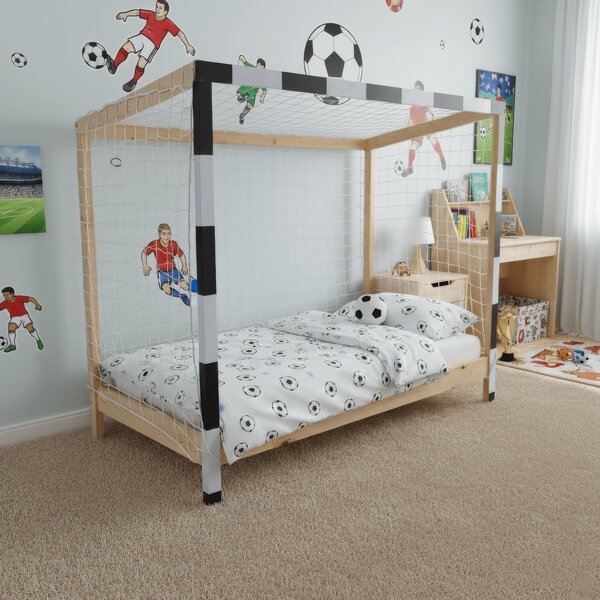 KONDELA Pat Montessori, natural/alb/negru, 90x200, FUTAL
