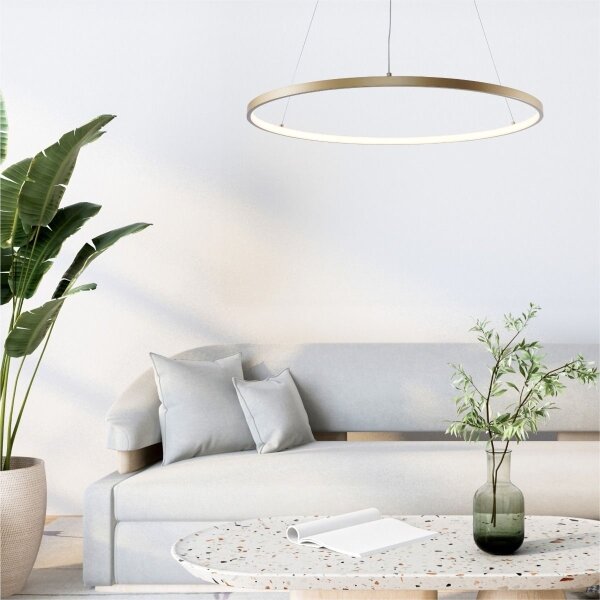 Lustră LED pe cablu Zuma Line 2023201-GD80 BRENO LED/36W/230V 3000/4000/6000K