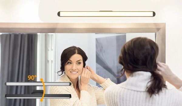 Aplică LED reîncărcabilă dimabilă pentru oglindă Aigostar LED/2,9W/5V