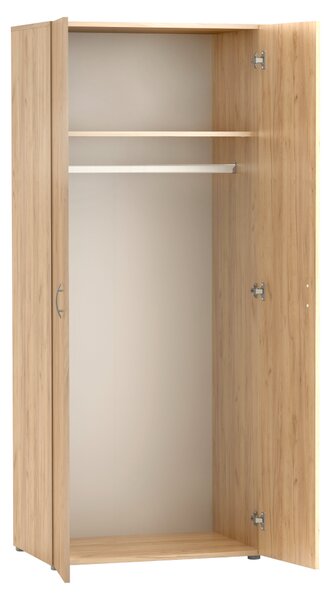 KONDELA Dulap, cu două uşi, stejar craft auriu, RAMSA 2
