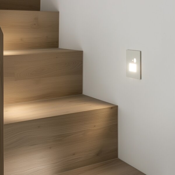 Brilagi - Aplica LED pentru scări cu senzor, 1,5W/230V, 3000/4000/6500K, alb