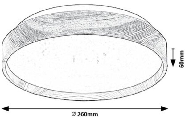 Plafonieră LED Rabalux 71143 LEANA LED/12W/230V 3000K d. 26 cm
