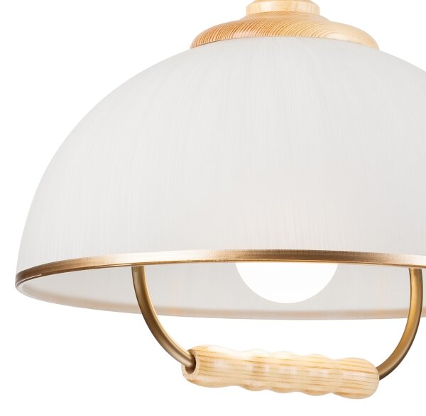 Lustr rabatabil RAMONA 1xE27/60W/230V bej/ maro deschis