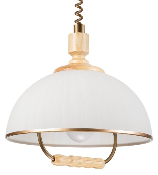 Lustr rabatabil RAMONA 1xE27/60W/230V bej/ maro deschis