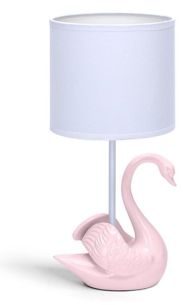 Veioză pentru copii Aigostar 1xE14/40W/230V roz lebădă