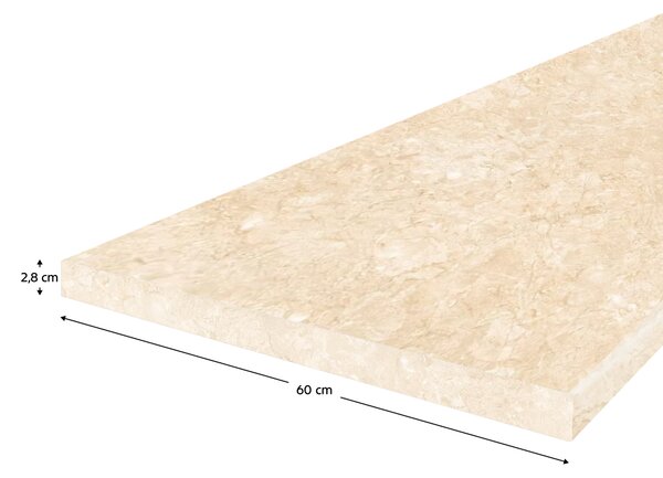 KONDELA Blat de lucru, grosime 2,8 cm, royal beigemarble