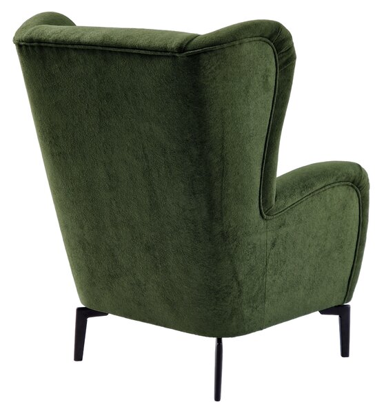 KONDELA Fotoliu tip fluture, verde, RAMON
