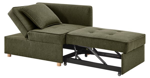 KONDELA Canapea extensibilă, verde, OSVALDO