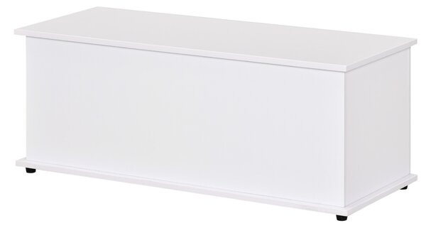 HOMCOM Cutie de depozitare multifunctionala din PAL cu capac care se deschide, pentru camera si intrare, 100x40x40cm, alb | Aosom Romania