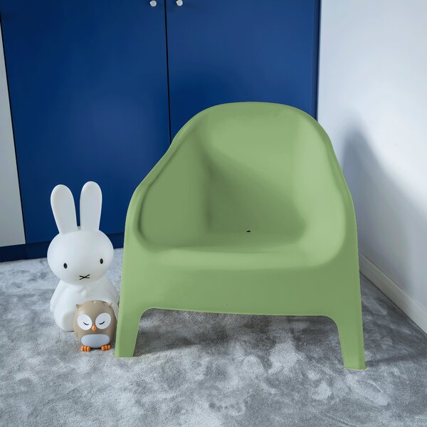 KONDELA Scaun stivuibil, verde, plastic, SOKRA NEW