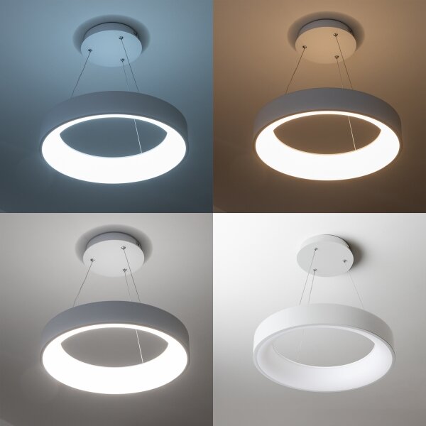 Brilagi - Lustra LED reglabilă pe cablu, 40W/230V, 3000-6500K, albă, cu telecomandă