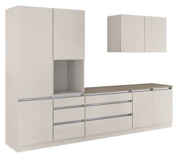 KONDELA Mobilier de bucătărie, 3,3 m, caşmir mat/caşmir, ASTI 330