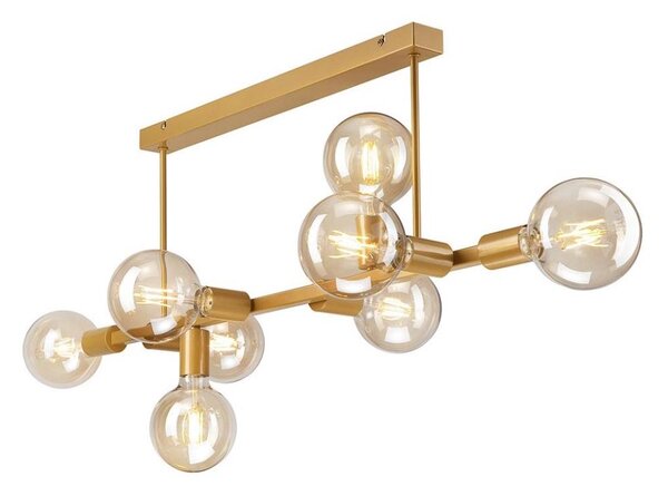 Lustră pe tijă ASTRID 8xE27/60W/230V aurie