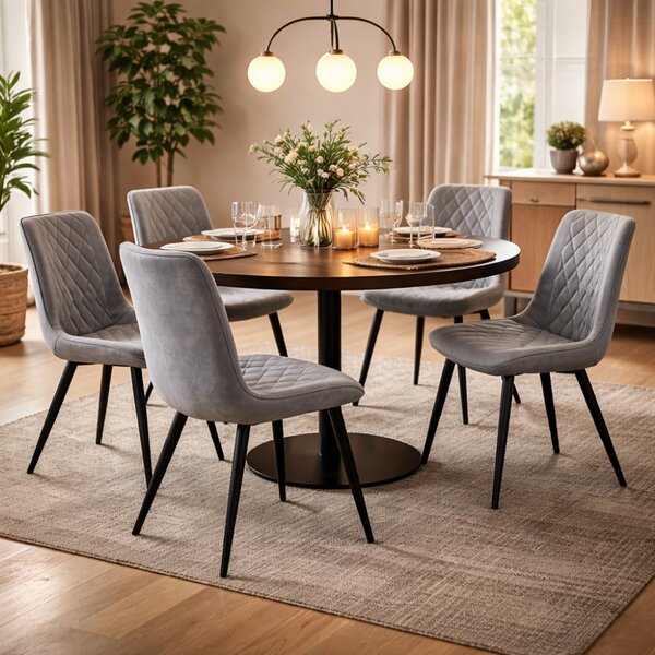 KONDELA Scaun, piele ecologică gri/negru, HARLAN