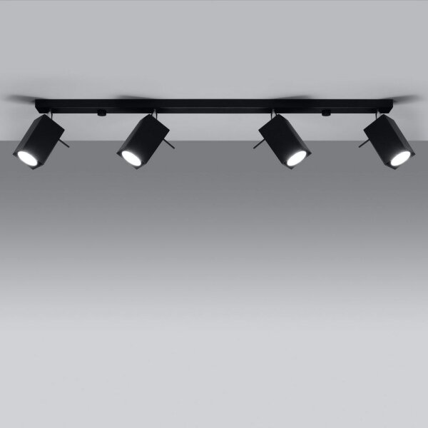 Lampă spot MERIDA 4xGU10/40W/230V negru