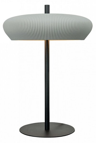 Zambelis Lampa de masă 2594, gri/negru, înălțime 41 cm, ceramică/metal, G9, Gri, Camera de zi / sufragerie, Tencuială / Argilă