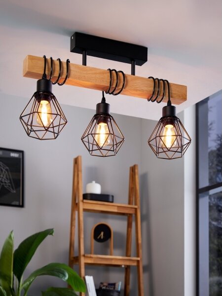 Eglo 44074 - Lustră aplicată TOWNSHEND 3xE27/60W/230V