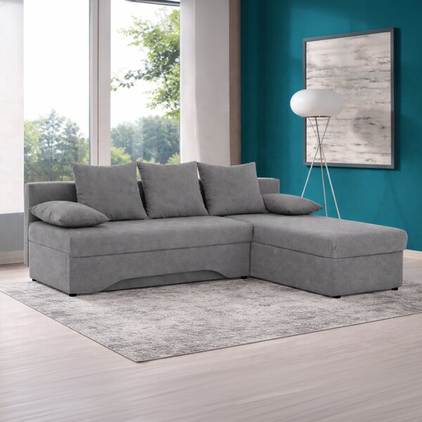 KONDELA Set canapele universale, gri, POLARIS NEW COLţ