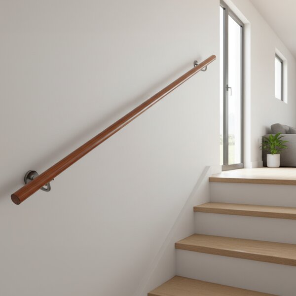 KONDELA Bară/balustradă, lemn masiv, maro, 100 cm, MANEL TYP 1