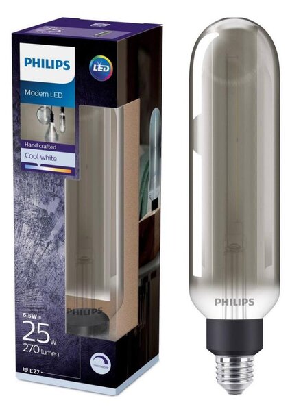 Bec dimmabil LED SMOKY VINTAGE Philips T65 E27/6,5W/230V 4000K