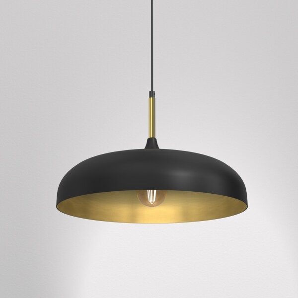 Lustră pe cablu Brilagi ABRAHAM 1xE27/60W/230V d. 45 cm negru
