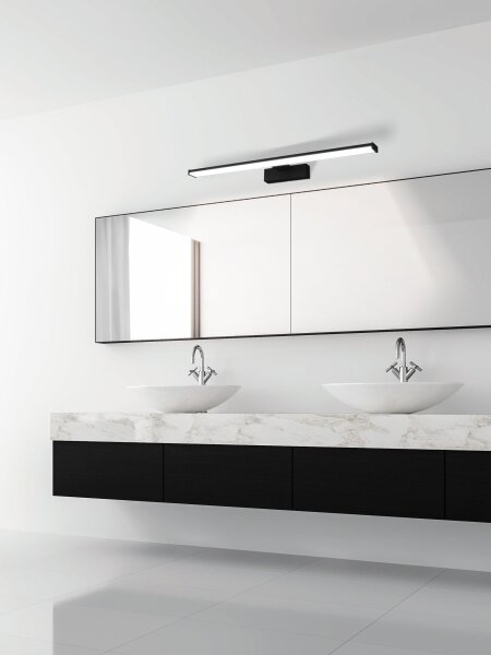 Aplică LED pentru oglindă de baie Eglo 780431 BETETA 11W/230V 60 cm IP44 negru