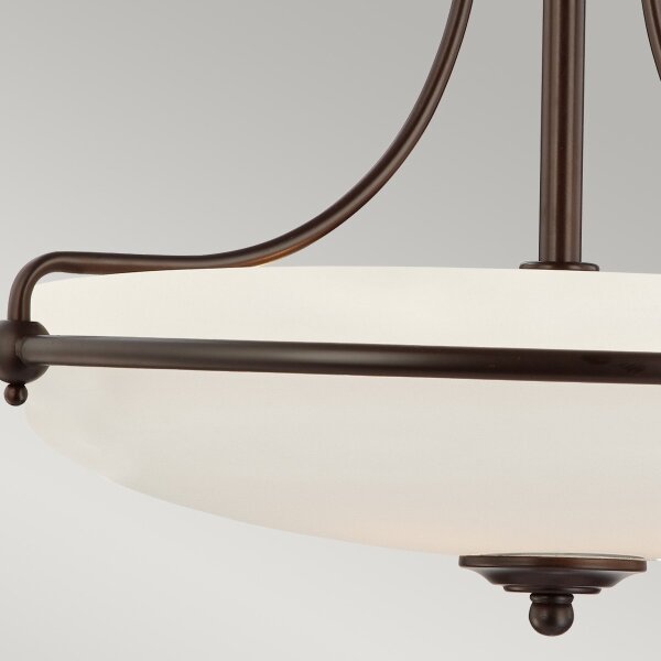 Lustră aplicată GRIFFIN 4xE27/100W/230V bronz Elstead QZ-GRIFFIN-SFM-PN