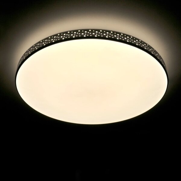 Plafonieră LED pentru baie MOON LED/18W/230V neagră IP44