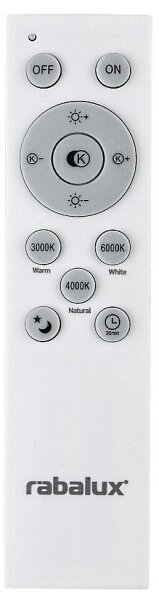 Rabalux 71038 -LED Plafonieră LED dimabilă TESIA LED/60W/230V 3000-6000K+telecomandă