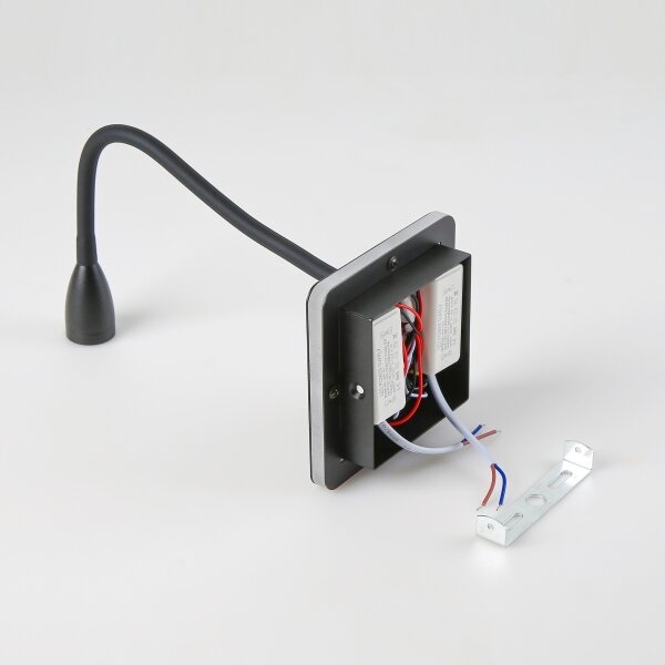 Lampă LED flexibilă de perete Brilagi MAYA Double LED/4W/230V + LED/3W negru