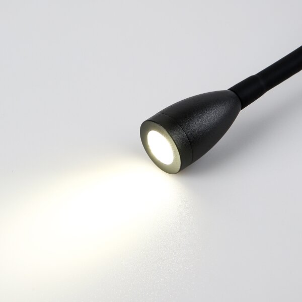 Lampă LED flexibilă de perete Brilagi MAYA Double LED/4W/230V + LED/3W negru