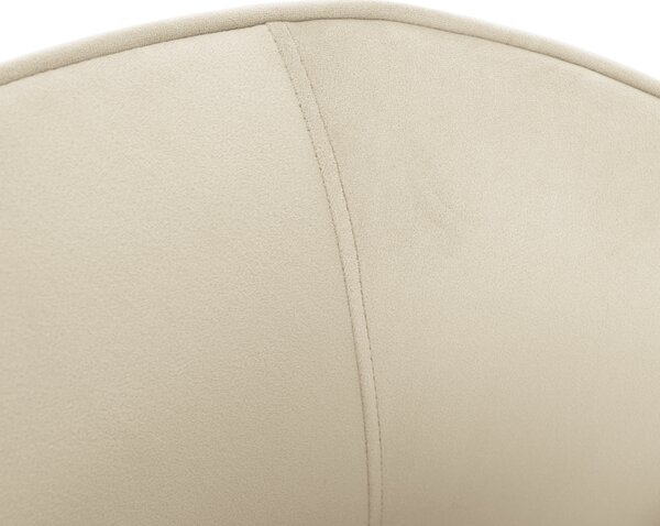 KONDELA Fotoliu de design, ţesătură Velvet bej/gold crom auriu, EZIO