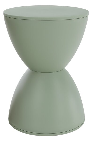 KONDELA Taburet, verde, plastic, ABRAM