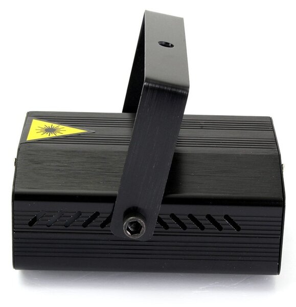 Proiector laser 6 figurine, proiectie rosu si verde, telecomanda, senzor sunet