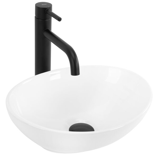 Lavoar pentru blat Rea Sofia mini white Alb