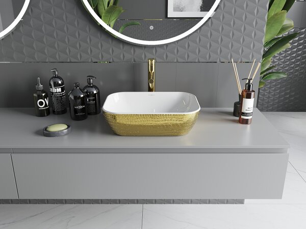 Lavoar Mexen RITA, 45x32 cm, auriu-alb, 21084554