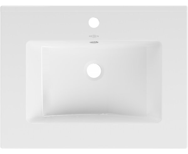 Mexen Atena chiuvetă încastrată în blat 61 x 46 cm, albă - 25016000