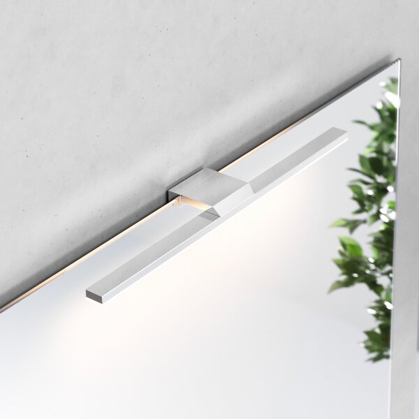 MCJ Lumină cu LED pentru oglindă Triga IP44, crom, 40cm, 3.000K, Metalic, Baie, Metal, Modern