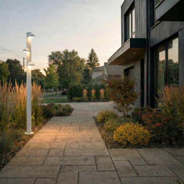 Lămpi de exterior Lucande, Velira, Gri, Metal, Modern