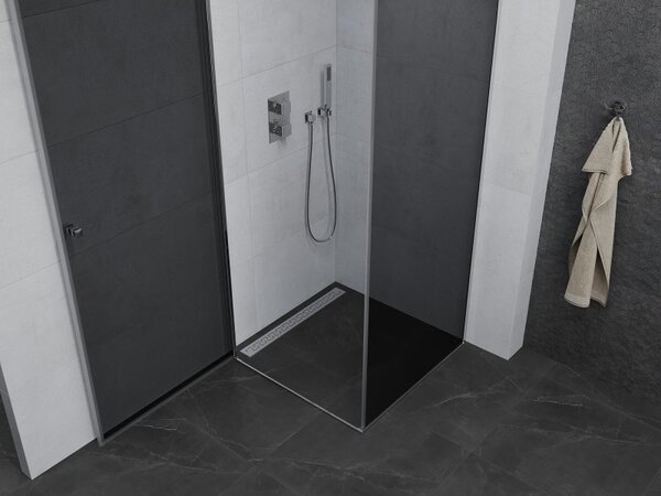 Cabină de duș Mexen Pretoria 90x90cm, sticlă 6mm, profil crom-sticlă gri, 852-090-090-01-40