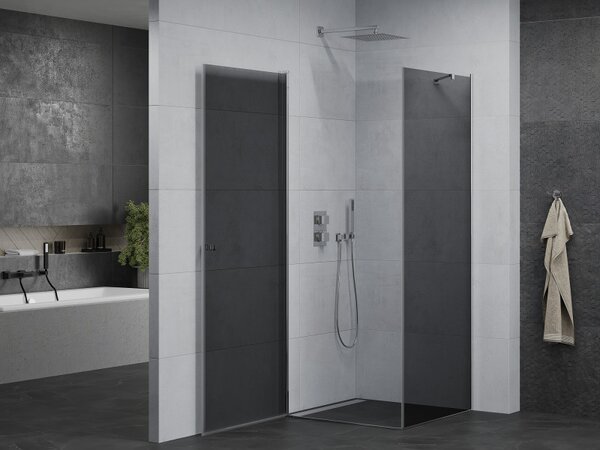 Cabină de duș Mexen Pretoria 90x90cm, sticlă 6mm, profil crom-sticlă gri, 852-090-090-01-40